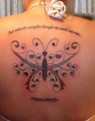 Butterfly Back Tattoo